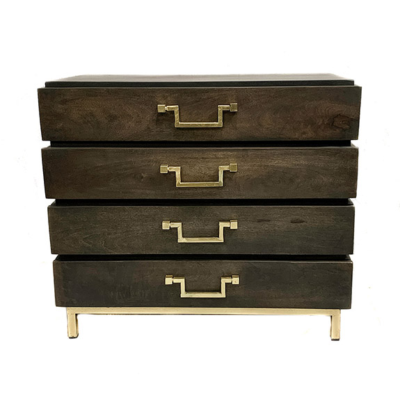 Wooden 4 drawer