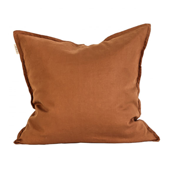 Cushion cover linen 50x50 - amber