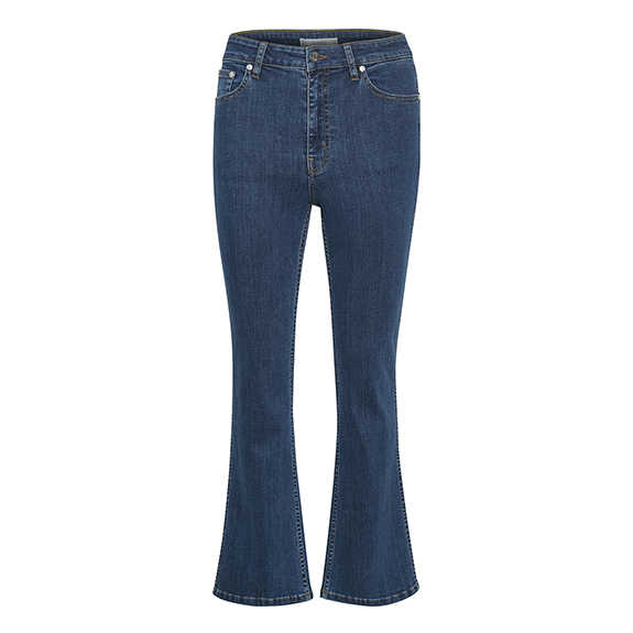 EmilindaGZ HW 7/8 flared Jeans Denim Blue