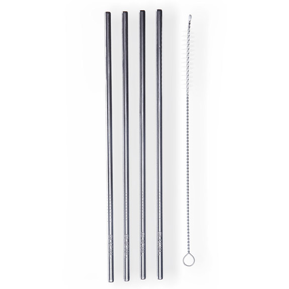 GLACIAL 4-pack Stainless Steel Straw set