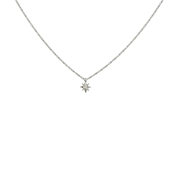 North Star Short Necklace Silver