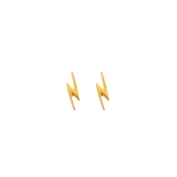 Snap Earrings Flash Gold