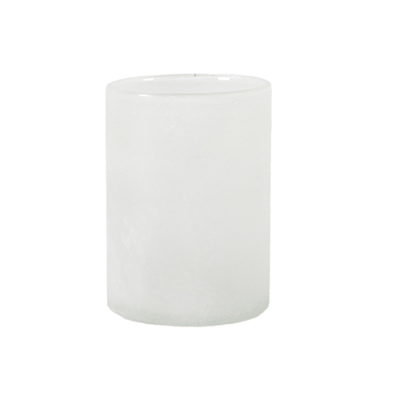 Frost candleholder - white