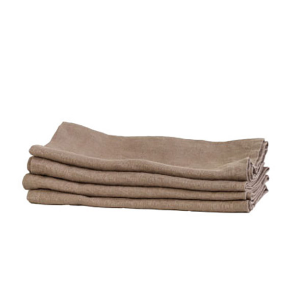 Kitchen towel linen - chestnut