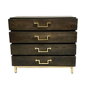 Wooden 4 drawer - bild 1