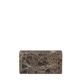 Ljusstake Brun marmor BLOC - bild 1