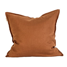 Cushion cover linen 50x50 - amber - bild 2