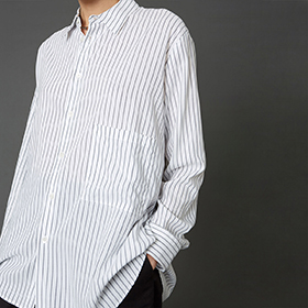Elma Shirt Grey Stripe - bild 1