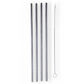 GLACIAL 4-pack Stainless Steel Straw set - bild 1