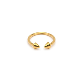 Love And War Small Spike Ring Gold - bild 1