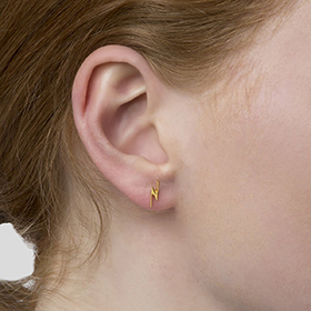 Snap Earrings Flash Gold - bild 2
