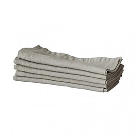 Napkin linen - warm grey - bild 1