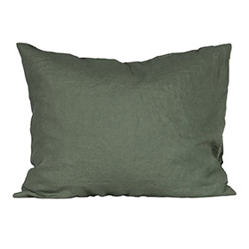 Pillowcase linen 50x60 2p - khaki - bild 1